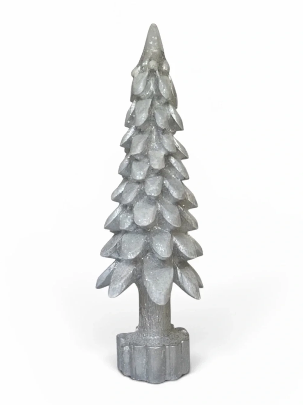 NEW Metallic Silver 17.75” Tabletop Holiday Christmas Tree